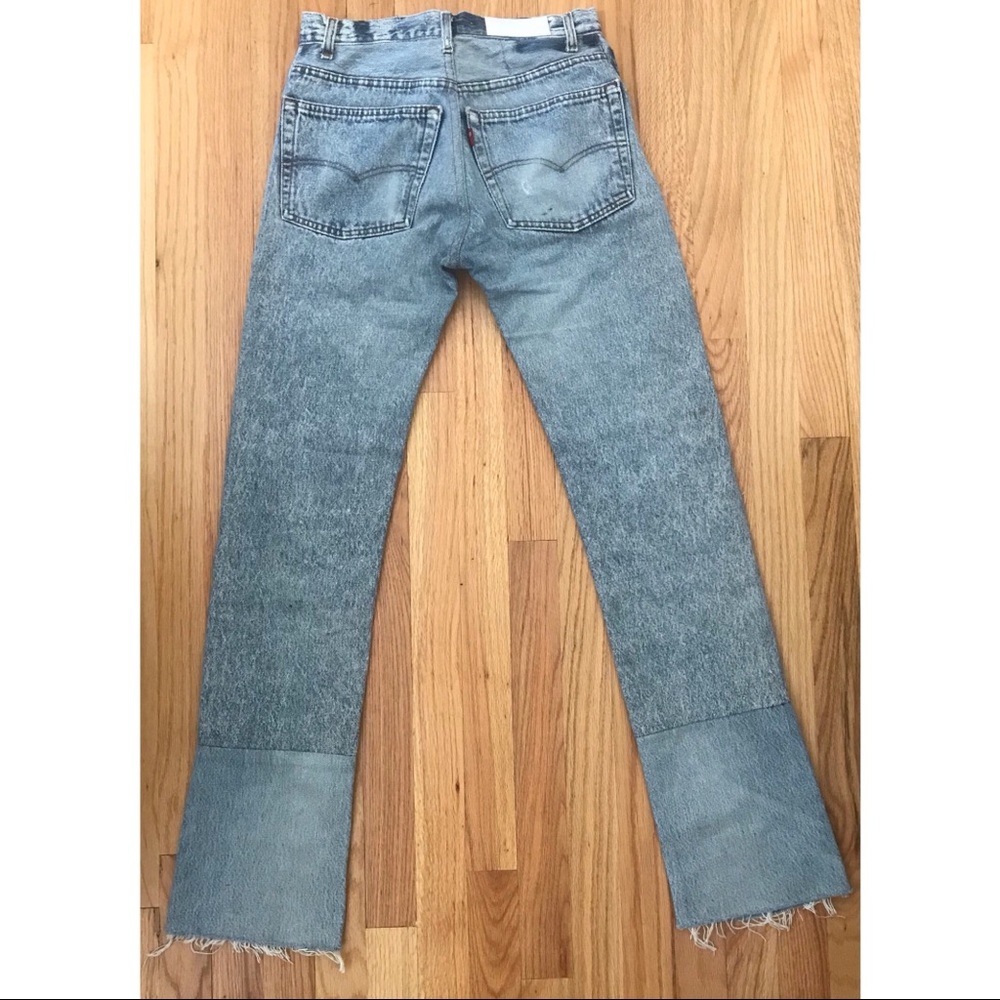 RE/DONE High Rise Stacking Distressed Jean Size 26 - Picture 5 of 6